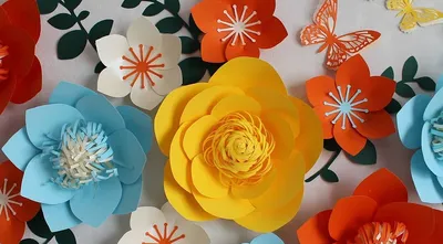 Оригами осенние цветы из бумаги - 55 фото