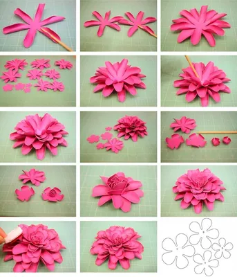 Paper flowers how to make a tulip Paper Paper flowers with his own hands -  YouTube