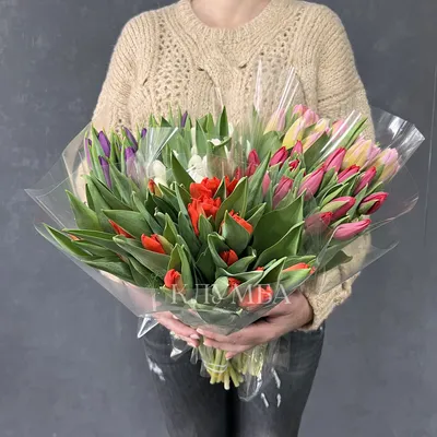 Тюльпаны розовые на 8 марта — купить в Екатеринбурге