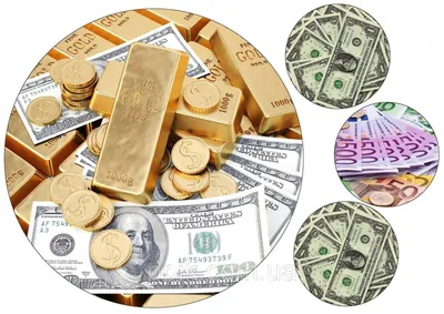 Вафельная картинка деньги \"Доллары, евро и золото\": продажа, цена в Днепре.  Эклеры и пончики от \"Интернет-магазин «KakaVa»\" - 953878118