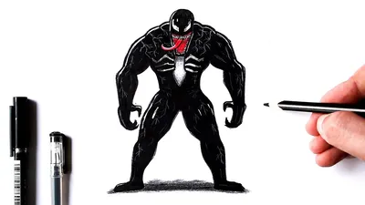 How to draw Venom | Drawing tutorial - YouTube