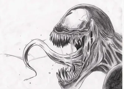 Веном - Рисунок карандашом 2018 (Venom) - YouTube