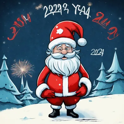8 смешных новых картинок с Дедом Морозом 2024, нарисованных нейросетью |  Приколитика | Дзен