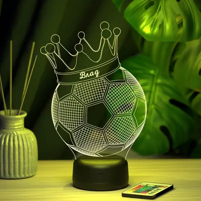 3д ночник - Светильник \"Мяч с короной с именем Влад\" - купить по выгодной  цене | Ночники Art-Lamps