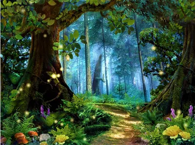 Картины: Волшебный лес 1 в интернет-магазине Ярмарка Мастеров по цене 70000  ₽ – TAZF0BY | Картины, Москва - доставка по России