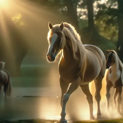Волшебный конь единорог фантазийная …» — создано в Шедевруме
