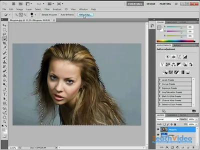 Выделение сложных объектов в Adobe Photoshop CS5 (4/19) - YouTube