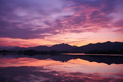Сиреневое небо (61 фото) | Фиолетовые обои, Закаты, Пейзажи