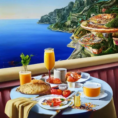 На берегу океана | Breakfast, Travel food, Breakfast around the world