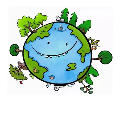 Планета Земля Зеленая планета Рисунок, нарисованный вручную Водный цвет  зелени Для экологических проектов: печать, открытки, плак Иллюстрация штока  - иллюстрации насчитывающей климат, страны: 163172254