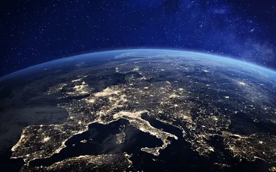 Картинки европа, планета, земля, космос - обои 1440x900, картинка №352045