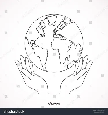 Дети держа планету земли в руках Стоковое Изображение - изображение  насчитывающей природа, счастье: 68172963