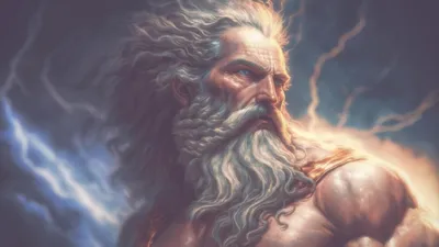 Зевс - бог неба и молний» — создано в Шедевруме