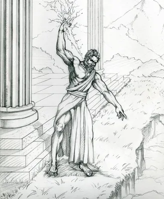 Невероятный греческий бог зевс, бог неба и молнии. | Премиум Фото