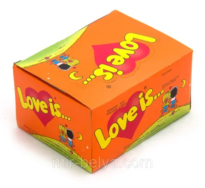 Жвачка Love Is Яблоко - Лимон 100шт. - купить в интернет-магазине.