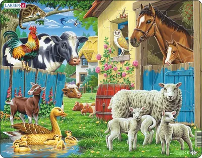 Милые животные на ферме | Бесплатно векторы