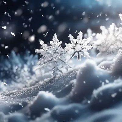 Снег кружится и падают снежинки …» — создано в Шедевруме
