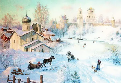 Сказочные зимние пейзажи русских художников: Занимательные истории в  журнале Ярмарки Мастеров