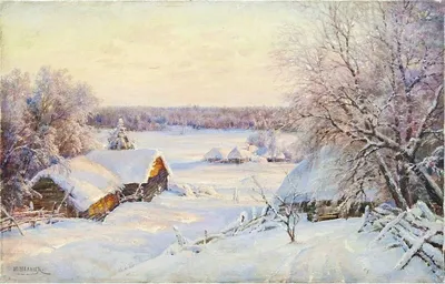 Зимний пейзаж обои - Природа - Обои для рабочего стола №3950