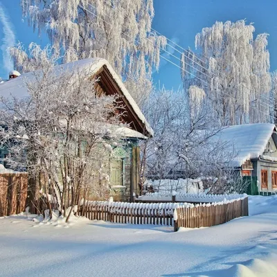Зимний вечер в деревне» — создано в Шедевруме