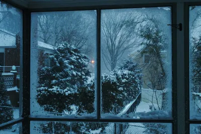 За окном идет снег (52 фото) - 52 фото