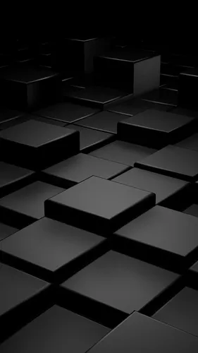 Красивые Темные Обои на телефон группа черно-белых кубиков