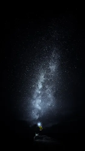Звездное Небо Обои на телефон яркий свет в небе