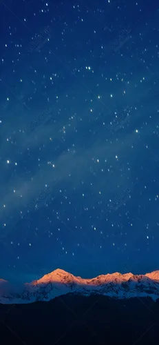 Звездное Небо Обои на телефон гора вдалеке
