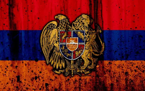 Армения Обои на телефон флаг со львом и короной