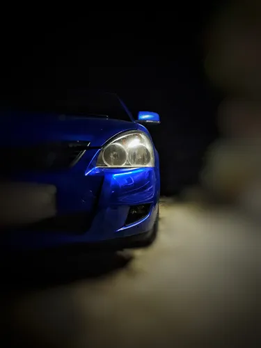 Приора Обои на телефон синий спортивный автомобиль