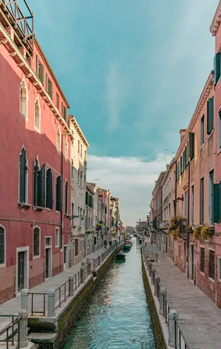 Италия Обои на телефон канал между зданиями
