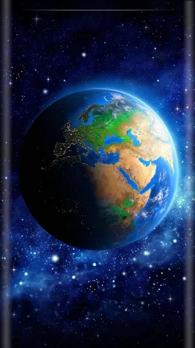 Земля Обои на телефон голубая планета с облаками на фоне кратера Чиксулуб