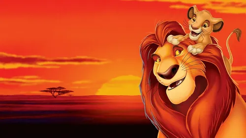 Король Лев Обои на телефон мультфильм о льве и вертолете, летящем в небе