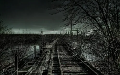 Депрессия Обои на телефон железнодорожные пути, проходящие через снежный пейзаж