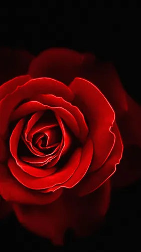 Красивые Цветы Обои на телефон красная роза крупным планом