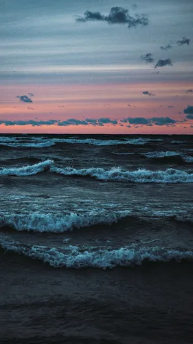Море Обои на телефон волны на пляже