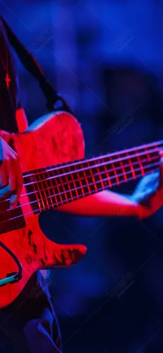 Гитара Обои на телефон красно-синяя обувь крупным планом