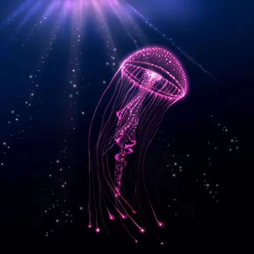 Живые Обои на телефон медуза в воде