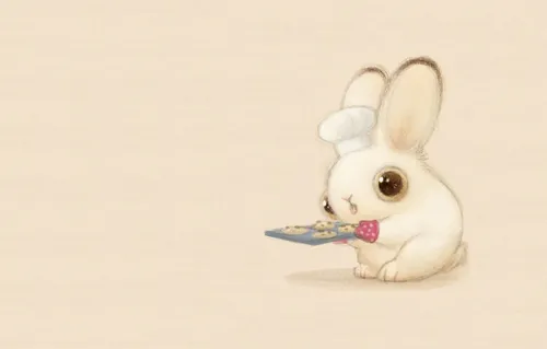 Зайчики Обои на телефон белый кролик с розовым носом