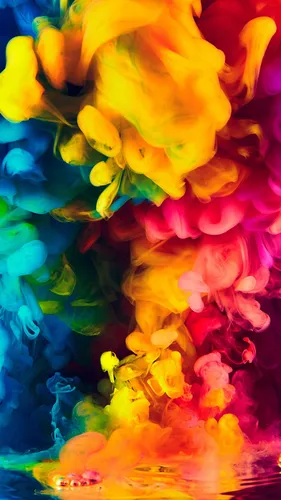 Цветной Дым Обои на телефон букет разноцветных цветов
