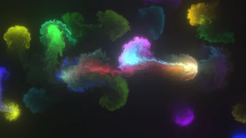 Интерактивные Обои на телефон группа разноцветных медуз