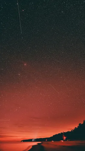 Звездное Небо Hd Обои на телефон звездное ночное небо над дорогой