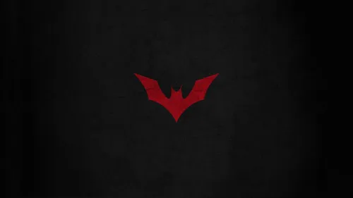 Летучая Мышь Обои на телефон красный логотип на черном фоне