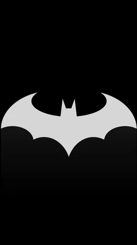 Летучая Мышь Обои на телефон черно-белое изображение черно-белого логотипа
