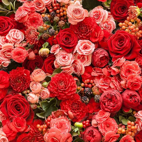 Цветы Картинки большая группа красных роз