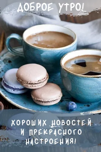 Доброе Утро Красивые Необычные Нежные Картинки чашка чая и печенье