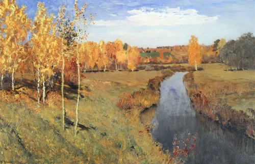 Осень Картинки река с деревьями и травой
