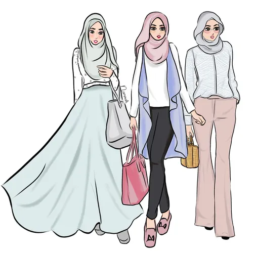 Мусульманские Картинки группа женщин в платьях