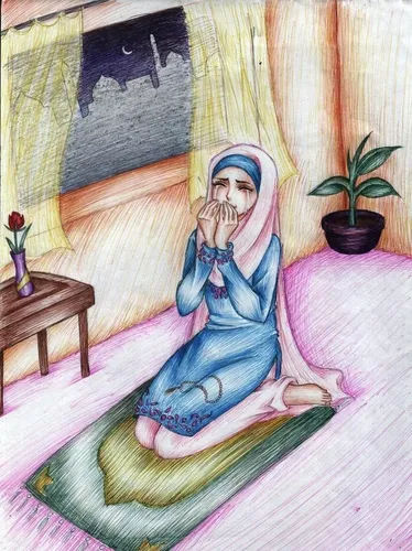 Мусульманские Картинки картина человека, сидящего на кровати