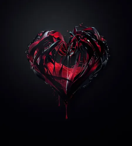 Сердце Картинки красное сердце из красной нити